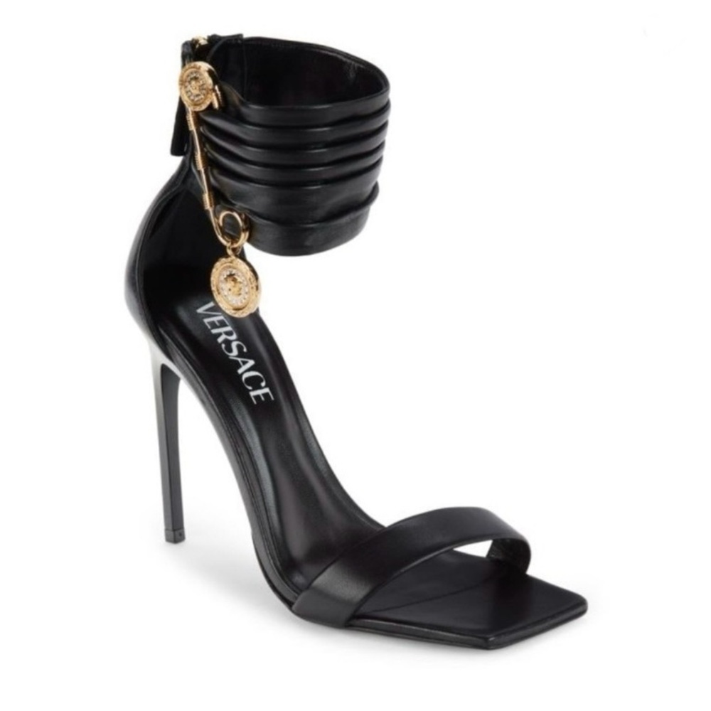 ISO VERSACE SAFETY PIN STILETTO HEELS